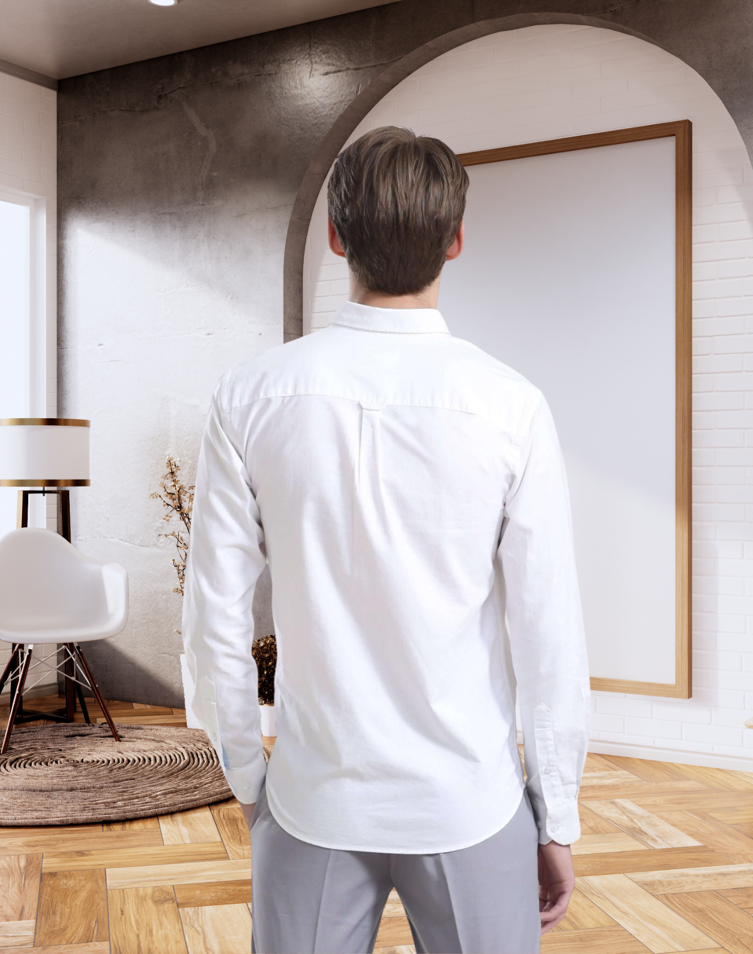 Men's Anti-Stain Anti-Odor Luxury White Cotton Shirt, shirt for men fashion, shirt for men new, shirt for men new design, shirt for men for party