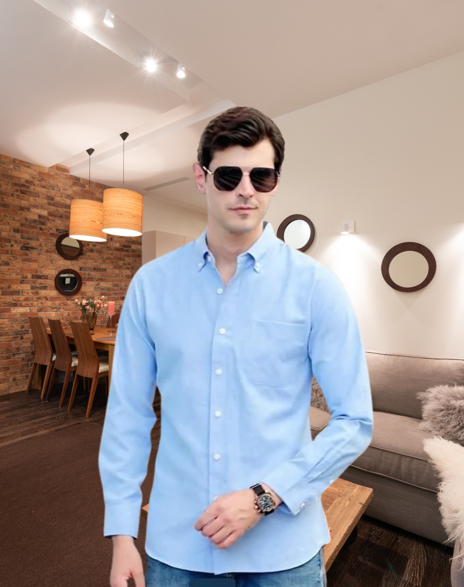Long Sleeve Lapel Shirt With Zipper, shirt for men fashion, shirt for men new, shirt for men new design, shirt for men for party